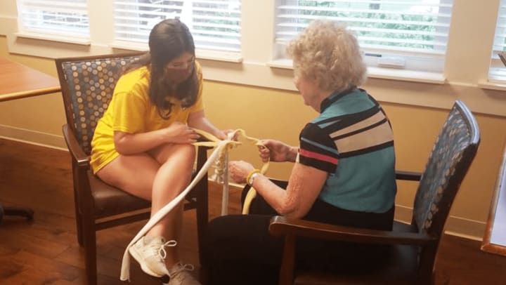 Harvester Place Memory Care teams with local summer campers to help local animal shelter