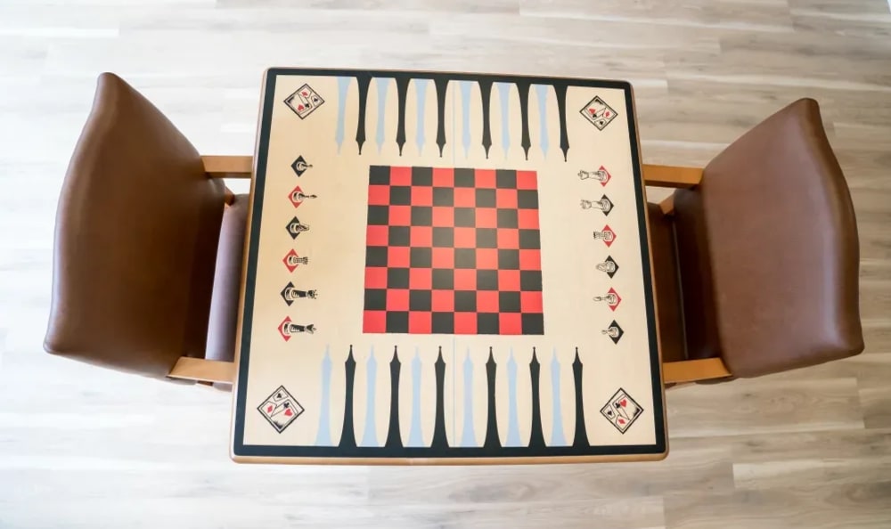 Game room at Pinnacle Place Memory Care in Little Rock, Arkansas