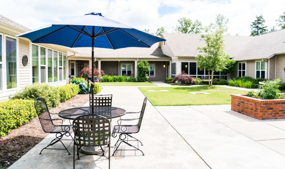 Patio at Pinnacle Place Memory Care in Little Rock, Arkansas