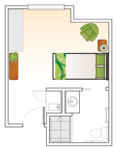 Floor Plans at Pinnacle Place Memory Care in Little Rock, Arkansas.