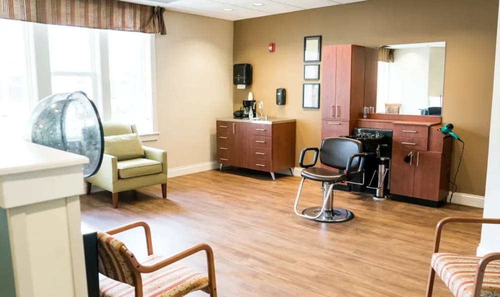 Hair salon at Pinnacle Place Memory Care in Little Rock, Arkansas