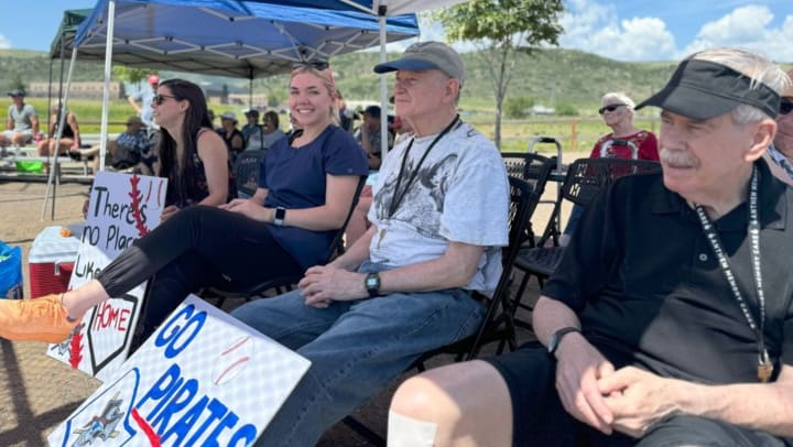Willowbrook Place Memory Care residents visit a Little League game