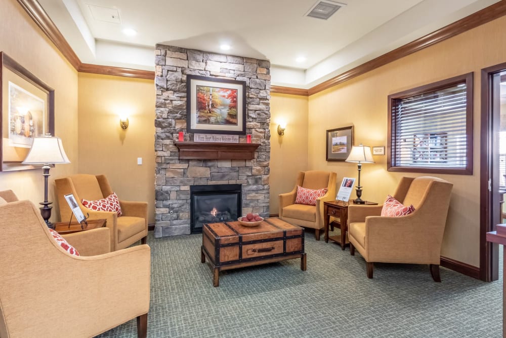 fireplace seating
