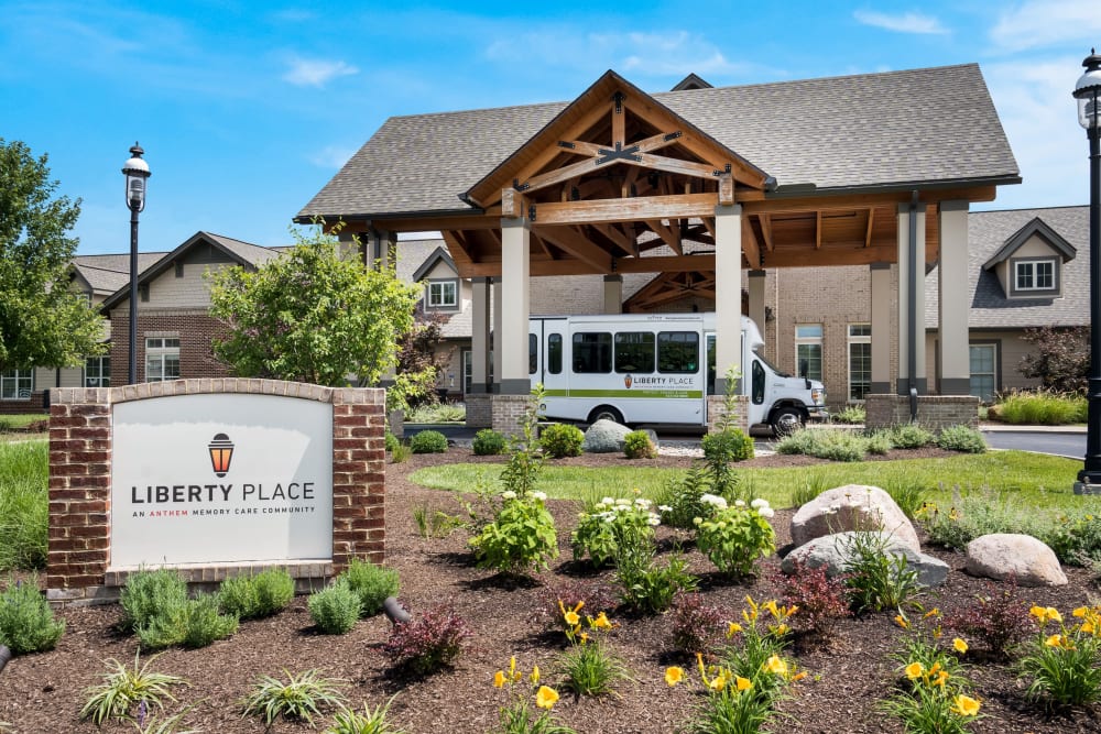 Welcome Sign at Liberty Place Memory Care in West Chester, Ohio