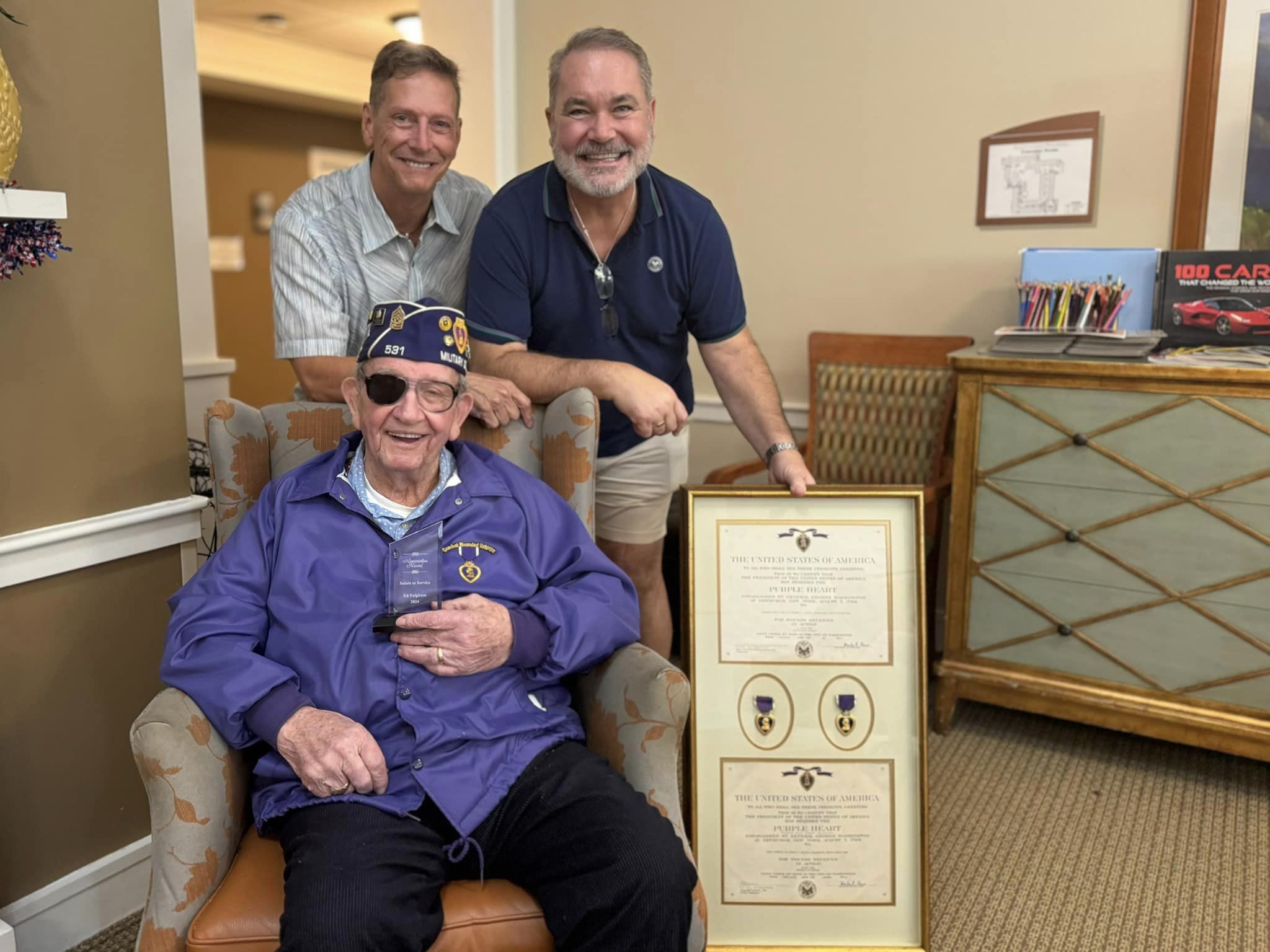 Resident at Concord being honored for his service