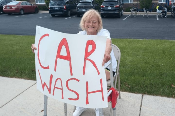 Porter Place Memory Care car wash fundraiser