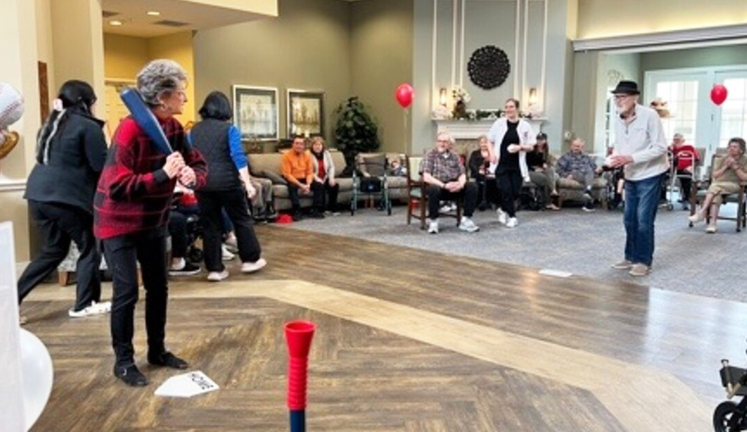 Liberty Place Memory Care Residents Celebrate Baseball Season