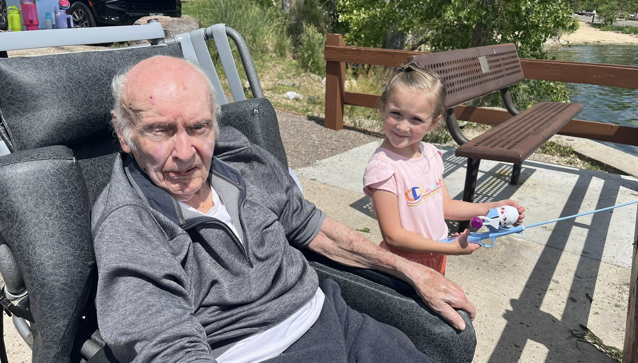 Chelsea Place Resident Shares Fishing Trip with Great Granddaughters